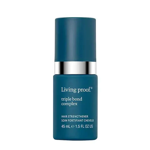 Living Proof Triple Bond Complex Strengthening Leave-In Hair Treatment with Jojoba, Citrus, Olive Leaf Extract - 1.5oz, 8x Stronger Hair, 450°F Heat Protection, Damage Repair, Cruelty-Free, Sulfate-Free, Fragranced, Glossy Haircare