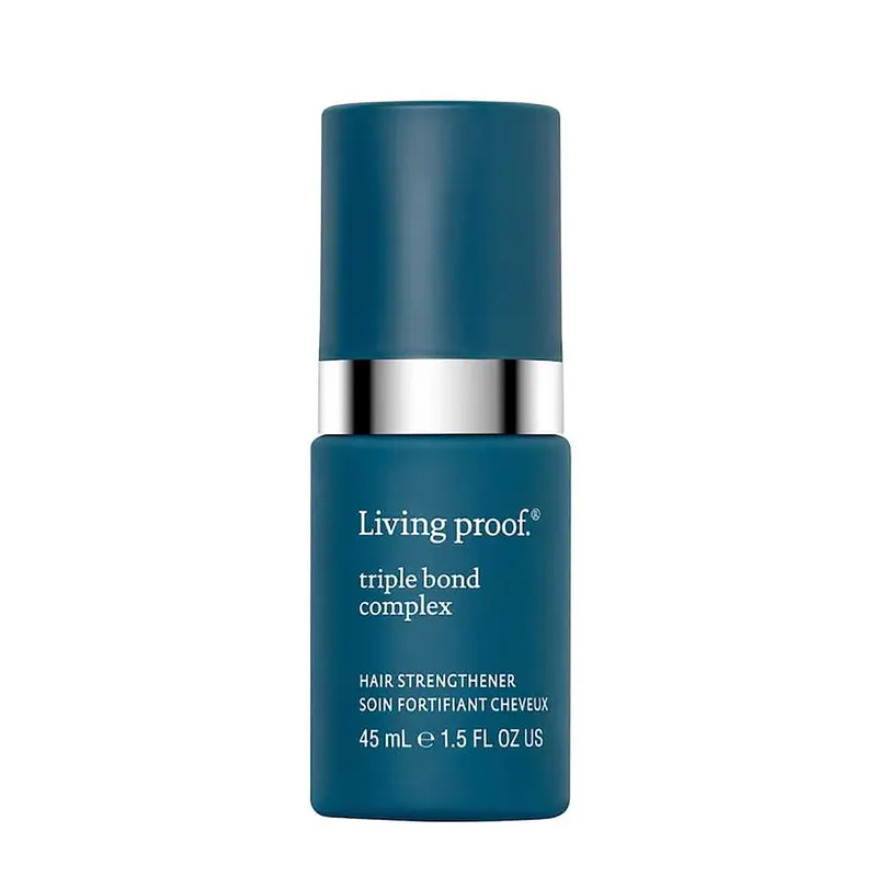 Living Proof Triple Bond Complex Strengthening Leave-In Hair Treatment with Jojoba, Citrus, Olive Leaf Extract - 1.5oz, 8x Stronger Hair, 450°F Heat Protection, Damage Repair, Cruelty-Free, Sulfate-Free, Fragranced, Glossy Haircare