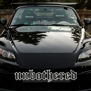 unbothered Decal Windshield Banner Sticker JDM Sad Boyz Car Window Decal | Anti Social Decals