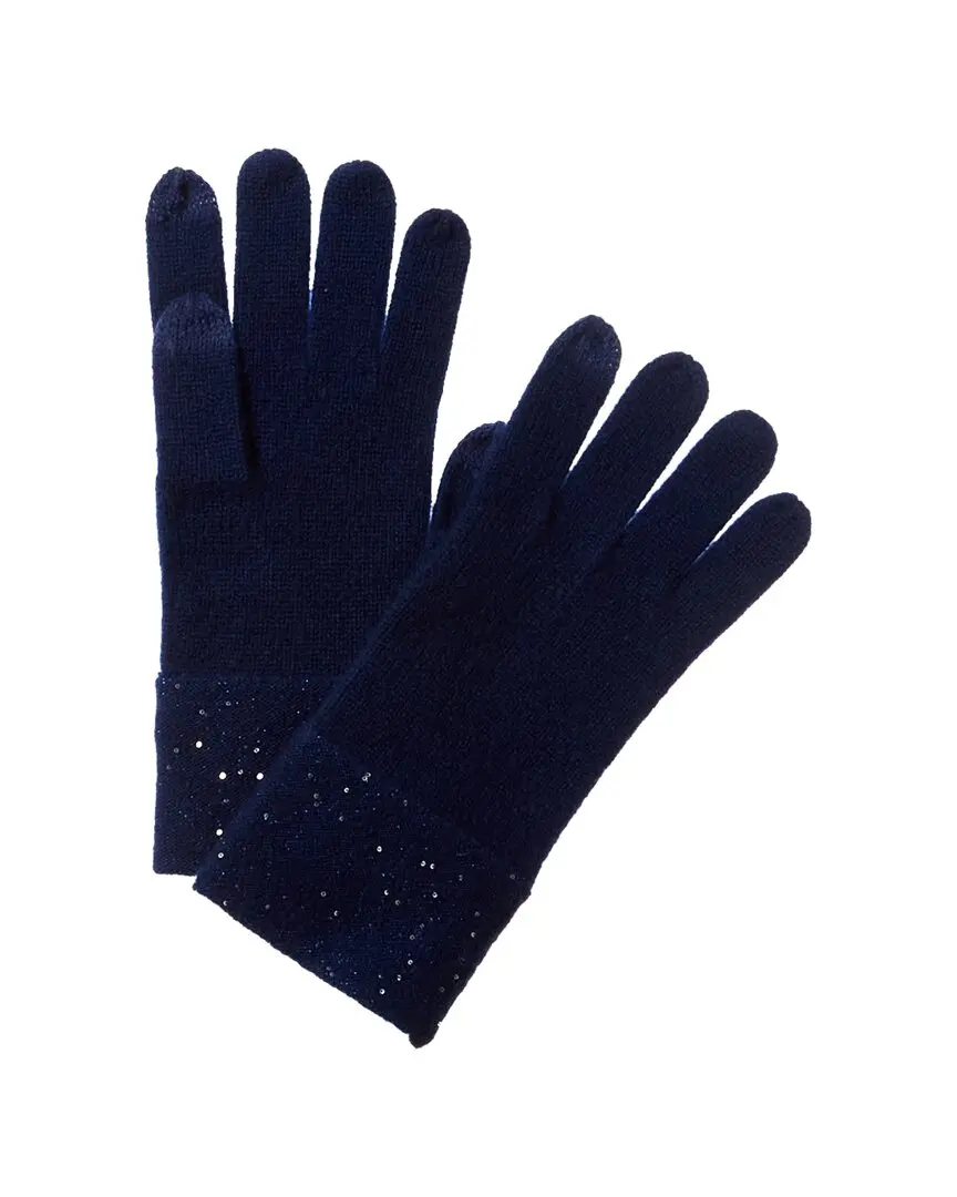 sofiacashmere Sequin Cashmere Gloves