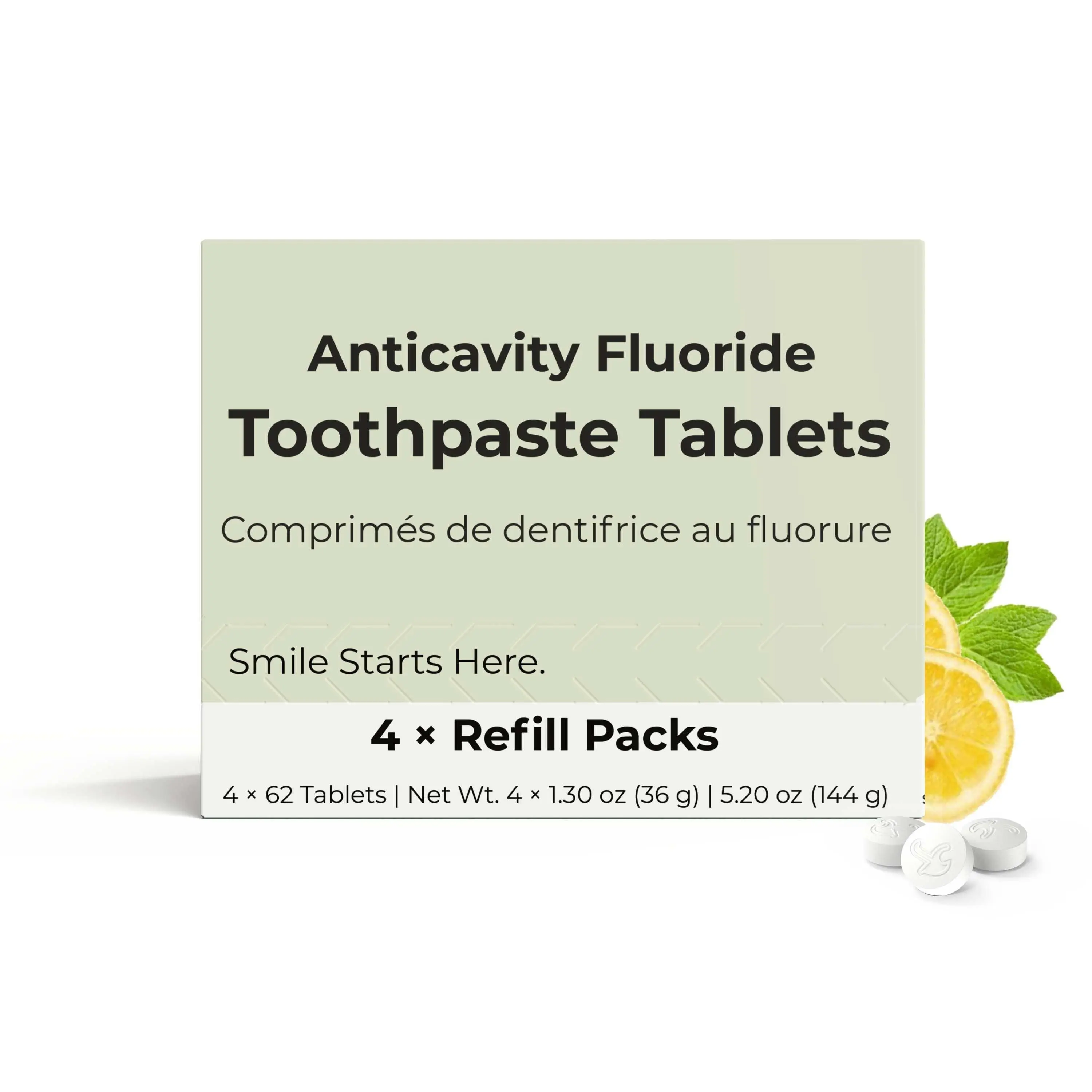 Fluoride Yuzu Mint Toothpaste Tablets — 4 Months