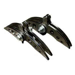 Heavy Duty Bear Claw Weld-On Hinges with Built-in Stops, Built to Last, 1/4" Steel Plate, 12 Pcs Washers, 2 Pcs Bolts for 37" Diameter 1000 Gal Propane Tanks