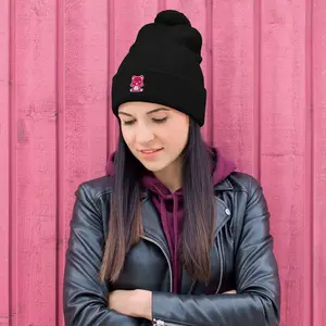 PomBare (Pink) Beanie
