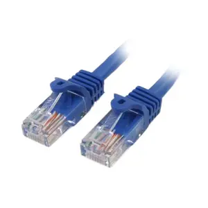 StarTech.com 100 ft Blue Snagless Cat5e UTP Patch Cable - High-Speed Ethernet Cables for Computers & Networking Equipment