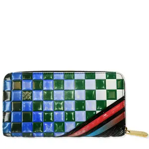 Pre-owned LOUIS VUITTON Leather clutches & wristlets Race Print Limited Edition Epi Zippy Wallet Multicolor