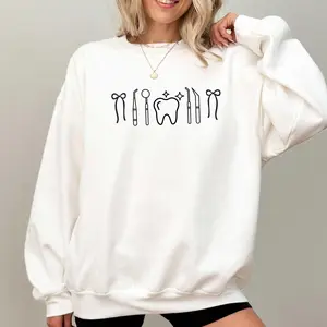 Dental Hygienist T-Shirt, Sweatshirt & Hoodie – Dental Hygiene Crewneck, Dental Assistant Jumper, Dental Graduation Gift, Dental Office Cotton Unisex