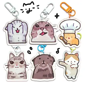 Cat Meme Keychains 4