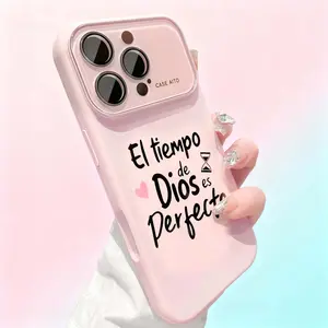 God's Timing Is Perfect Spanish Quote Phone Case Series Full Camera Lens Protection Shockproof Drop Resistant Durable Bible Inspired Verse Phone Case Suitable for All People All Religions All Faiths for iphone 17 pro max phone case iphone 16 case 11-17