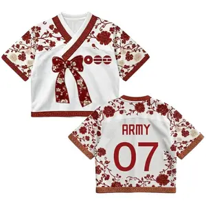 ARIRANG Comeback 2026 Hanbok Style Music Word Tour Jersey, Personalized World Tour Crop-top Hanbok Style Mesh Jersey, gIFT FOR ARMY