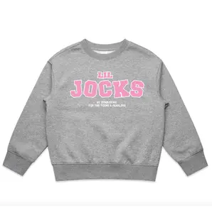 Lil Jocks Young & Fearless Youth Crewneck Pink Logo