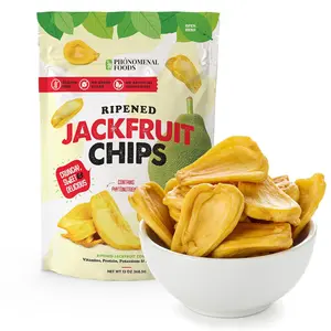 Crunchy Jackfruit Chips Dried Fruit Snack No Sugar Added Vegan Gluten Free Organic Snack 13oz