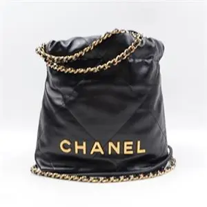 Pre-owned CHANEL Calfskin Shoulder Bags 22Bag Mini Black Shoulder Bag T ZY0000364042