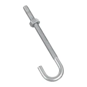 National Manufacturing 5705876 0.25 x 4 in. Zinc Plated J-Bolt
