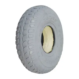 3.00-4 (10"x3", 260X85) Foam-Filled Tire with IA-2889U Tread Pattern for Shoprider Scooters (TSR26085)