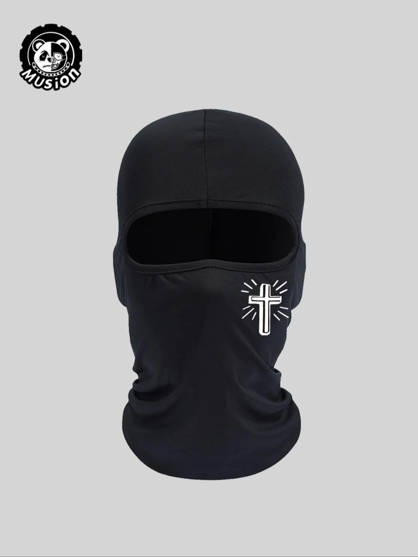 Balaclava Cross Printing Full Face Ski Mask, 2 Counts Breathable Headwear Protective Gear for Riding and Outdoor Sport, Motorcycle Mask, Sports & Outdoor Clothing Accessories, Balaclava Hood