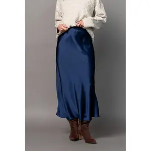 Athena Maxi Skirt in Navy