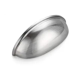 15 Pack 3 inch Drawer Pulls Brushed Nickel Cabinet Cup Pulls Kitchen Hardware Cabinet Handles Drawer Handles Knobs