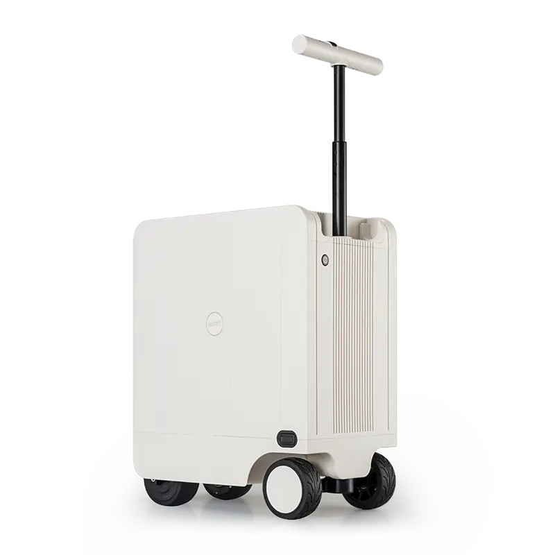 Summit Electric Rideable Suitcase, a User-Friendly and Stylish Polycarbonate Shell Luggage with Spinner Wheels and TSA Lock Closure, Modern, Ride-On Frame, Travel Ready, Compact & Convenient, 4 Wheels 360 Rotation, Ridble, Dry Clean