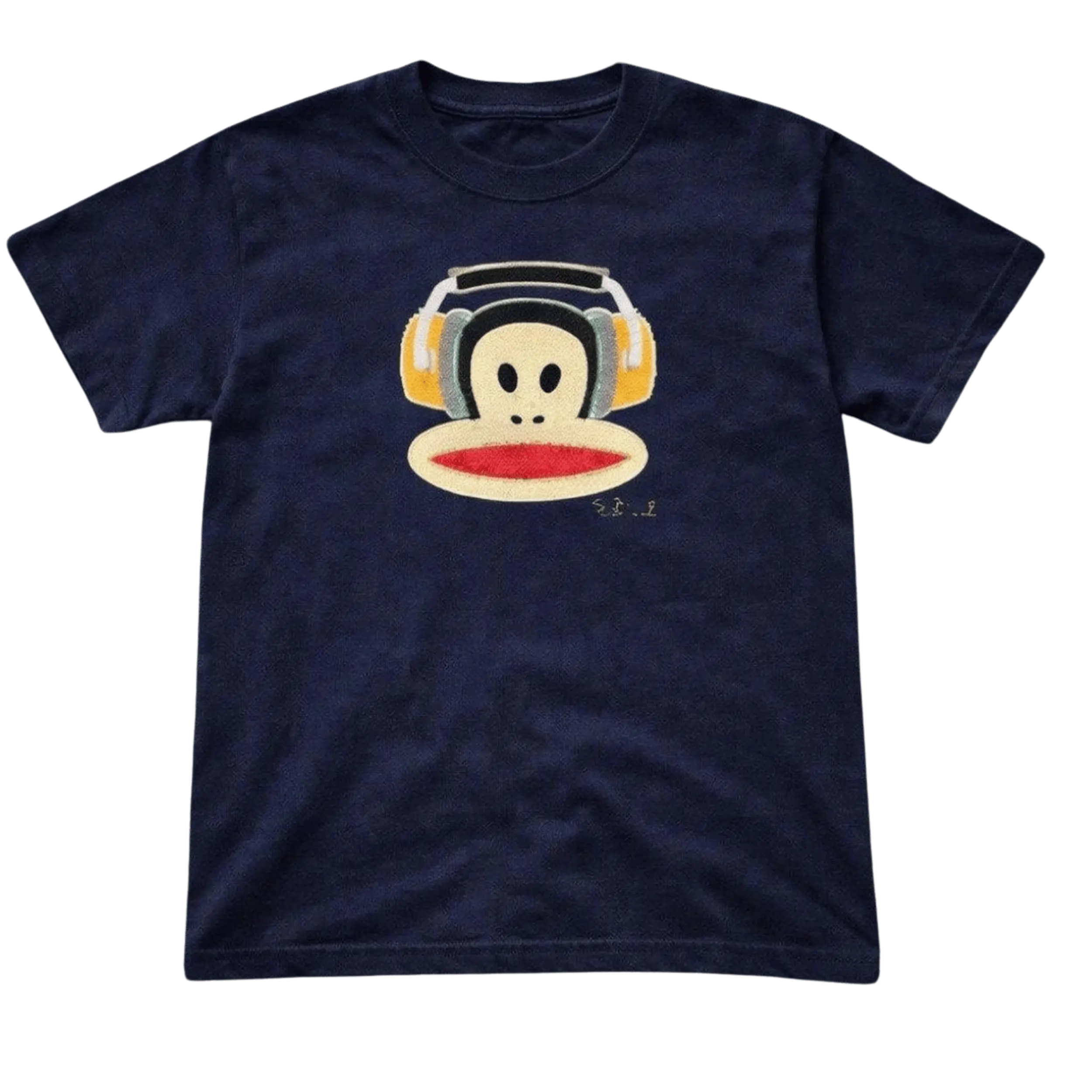 Gildan Men's and Women's T-shirt, Sute Julius The Monkey Headphones T-Shirt, Unisex Goods Graphic Tee, Aesthetic Shirt, Gothic Grunge Y2k Emo Scene Amity Affliction Style Clothes Menswear Womenswear Streetwear