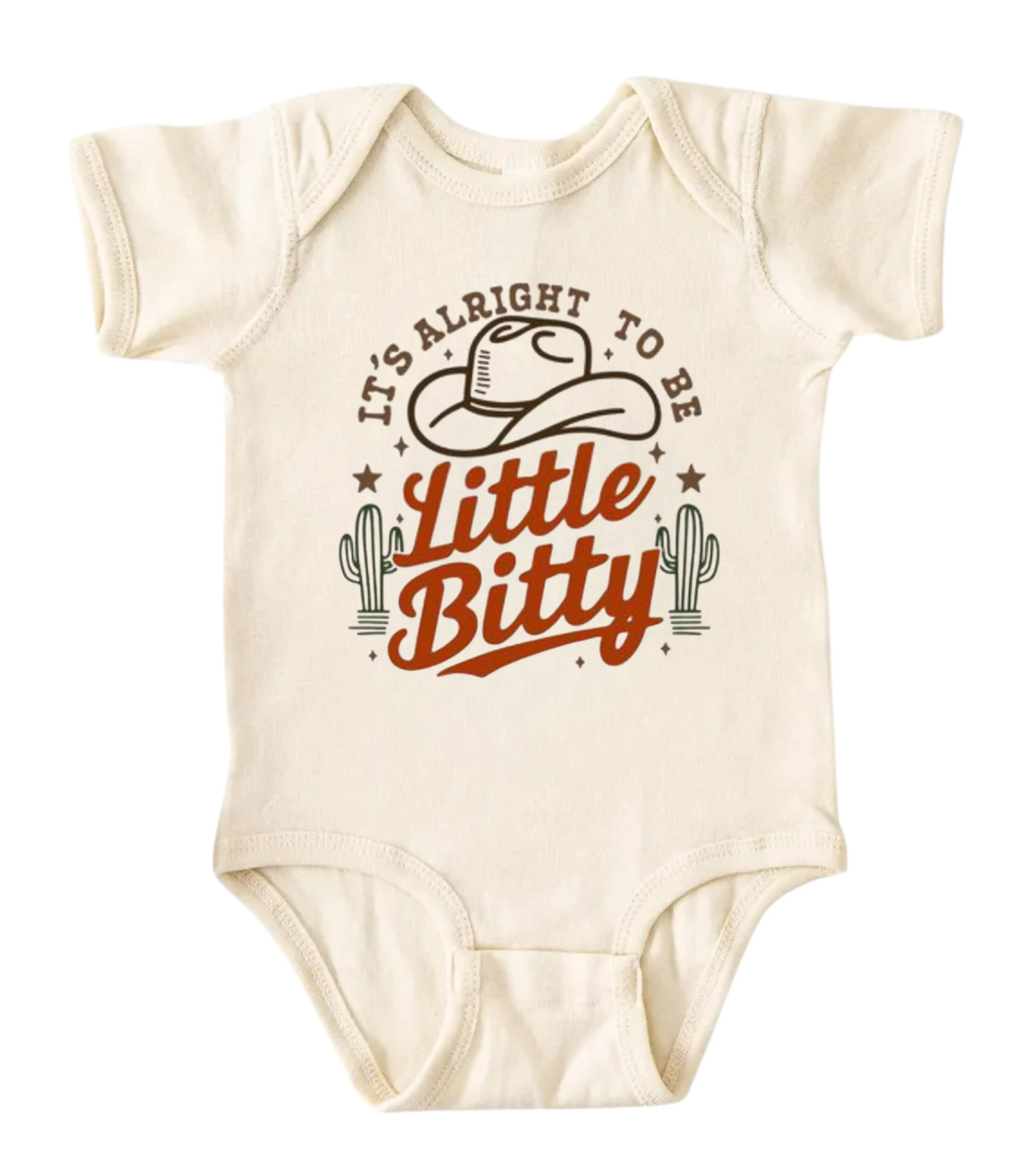 Little Bitty Cowboy Onesie, Cotton Infant Onesie, Funny Quote Baby Bodysuit, Sarcastic Novelty Infant Onesie
