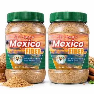 2(Pack) New Packaging! Same Viral Formula - La Original Fibra de Mexico  Daily Fiber 300g (10.5oz) - All-Natural Fiber Blend with Wheat Bran, Maguey, and Cocoa – Perfect Mix for Food & Smoothies Healthcare Optimum