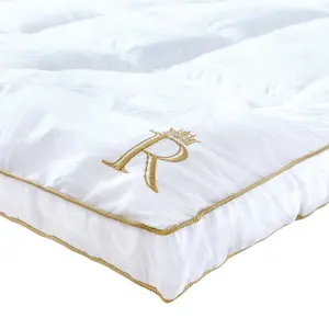 Royal Therapy Mattress Topper Mattress Pad - 8-23 Inches Deep Pocket, 400 TC Cotton Plush Thick Mattress Cover