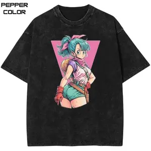 Bulma Graphic T-Shirt, DBZ Anime Shirt, 90s Anime Cosplay Shirt, Manga Japanese shirt, Unisex Streetwear Tee,Trending, All Size, Gift for Anime Lovers