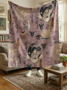 Stevie Nicks Fleetwood Mac Dream Blanket, Sister of the Moon Witchy Boho Fleece Throw, Gypsy Rock Goddess Celestial Moon Art Cozy Blanket, Gift for Fan