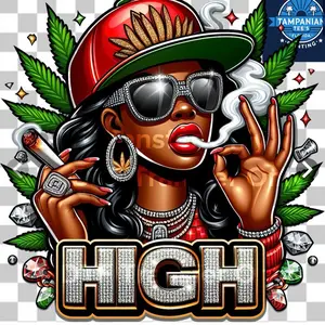 Lady in the red hat, 420 high Dtf transfer only