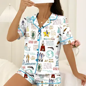 Hamilton Pajamas Set, American Musical Pajamas Set, Broadway Musical Pajamas Set, Rise Up Pajamas, Hamilton Musical , Alexander Hamilton
