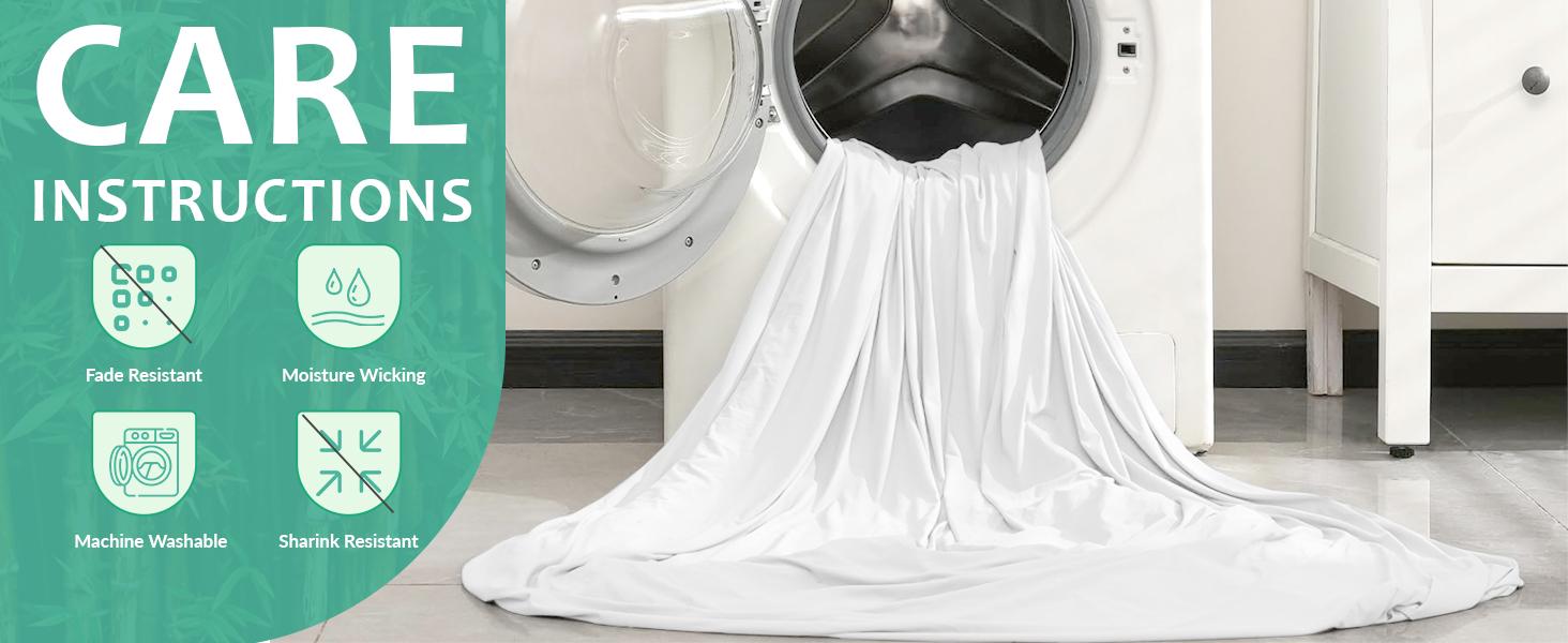 Lux Decor 3/4pc Bamboo Sheet Set - Super Silky Luxury Bedding Set -Soft Breathable Sheet -15-inch Deep Pockets Cooling Sheet Set, Wrinkle-Free Sheet with Pillowcases