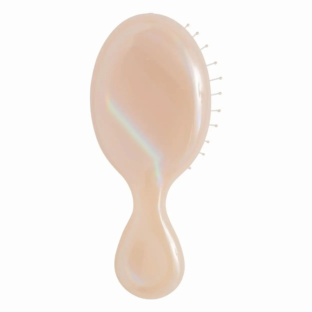 Mini Detangler Hair Brush, Cream (Iridescence Icon), Detangling Travel Hairbrush, Ultra-Soft Bristles Glide Through Tangles with Ease, Pain-Free, All Hair Types, Limited Edition