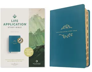 NLT Life Application Study Bible, Third Edition (Leatherlike, Teal Blue, Indexed, Red Letter) -- New Living Translation - Bible