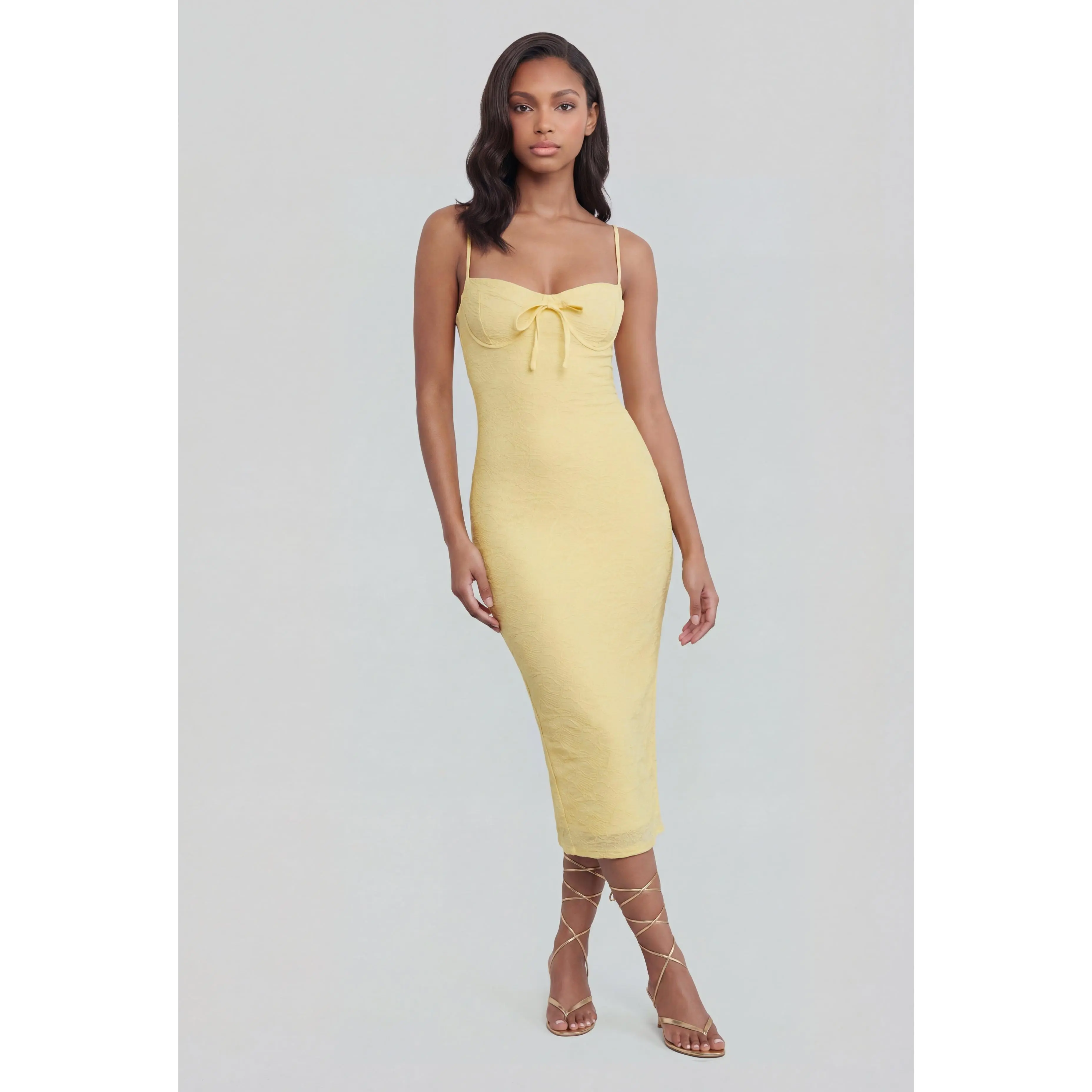 Textured Sweetheart Bustier Dress