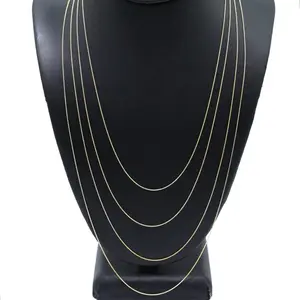 14KT Gold Mini Rolo Necklace Chain - 0.5mm Dainty Thin Jewelry