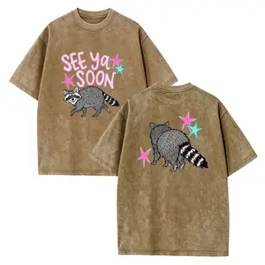 See Ya Soon Raccoon Shirt, Funny Raccoon Summer Vacation Shirt, Funny Graphic Tee, Viral Summer Beach Shirt, Cute Animal Sweatshirt