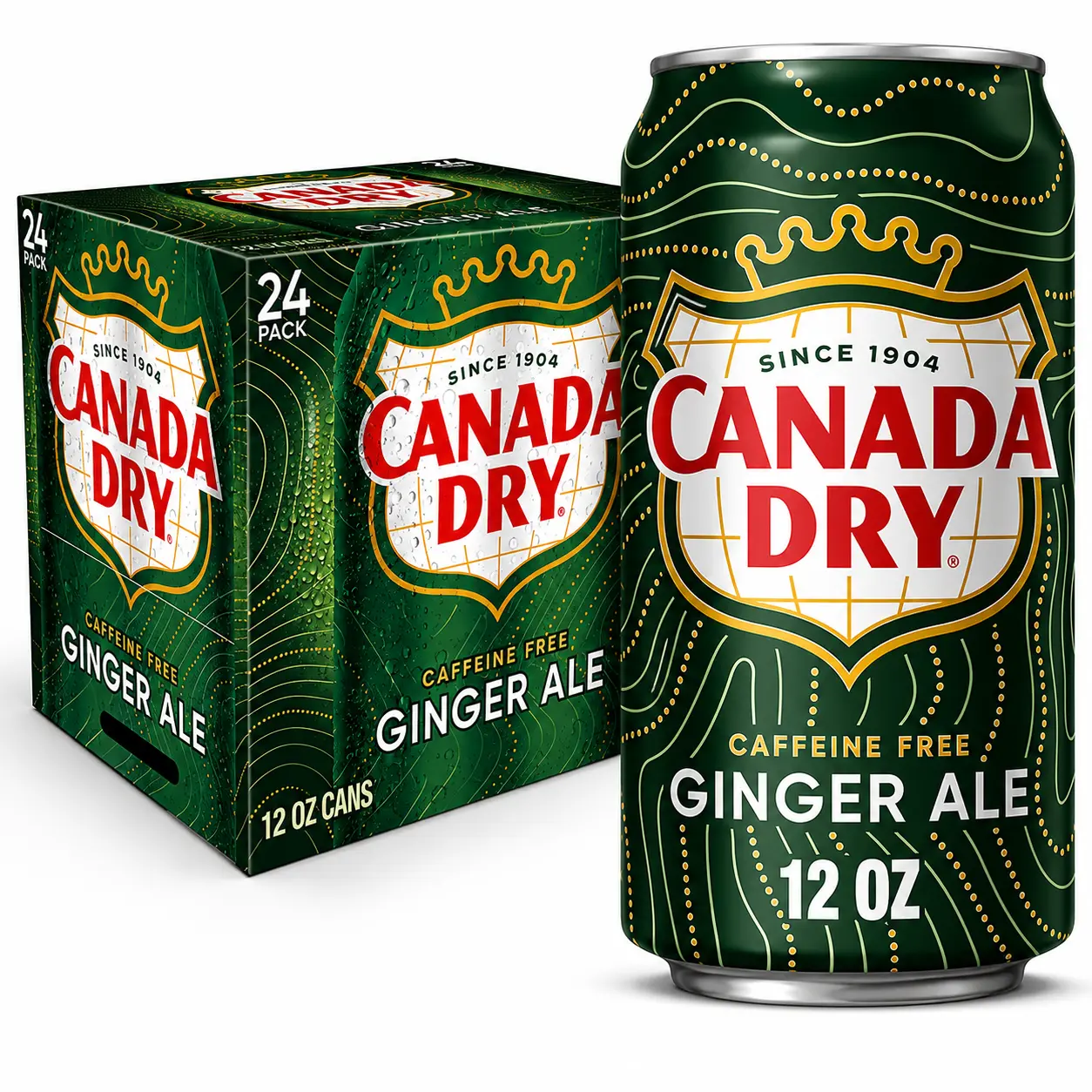 Canada Dry Ginger Ale Soda (24-Pack) Crisp, Refreshing Ginger Flavor!