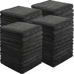 BANK FOR BUCK Microfiber Automotive Rags 10ct Black Cleaning Cloths for Car Care