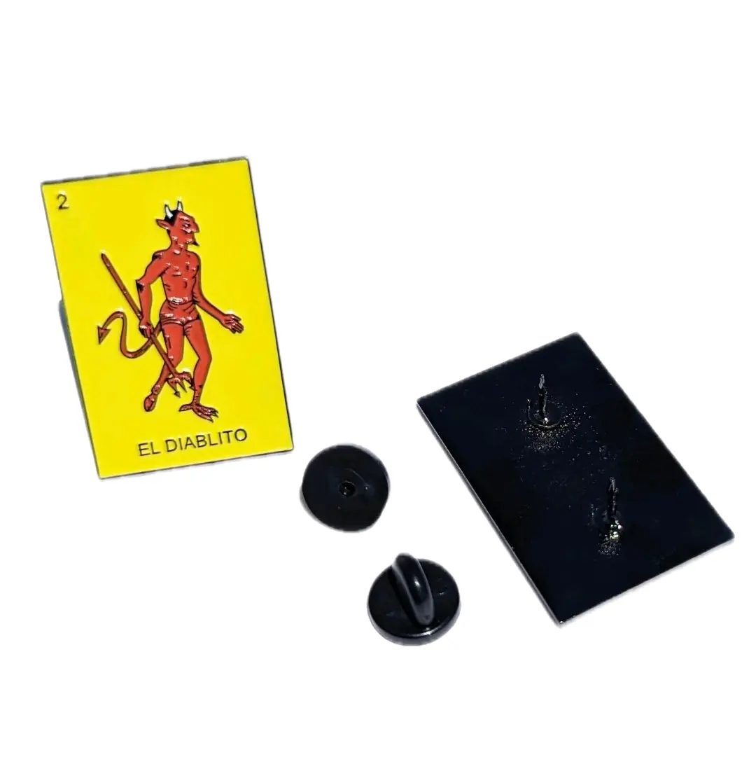 El Diablito Pin Loteria Pin For Caps Clothing Enamel Badge Mexican Game Pin