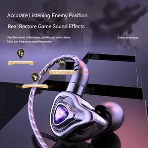 9D Super Bass Wired In-Ear Audio Headphone - 3.5mm Jack Pod-Style Hi-Fi Earbuds with HD Mic, Noise Cancellation, Volume Control, Semi-Open Design, Phone Integration, Compatible with Samsung & Xiaomi, Ideal for Gaming & Calls