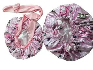 The Starry Boys Themed Bonnets - Double Lined Satin for Hair Care Cap & Wrap Reversible Silky Soft 100% Polyester Nighttime Protection Haircare
