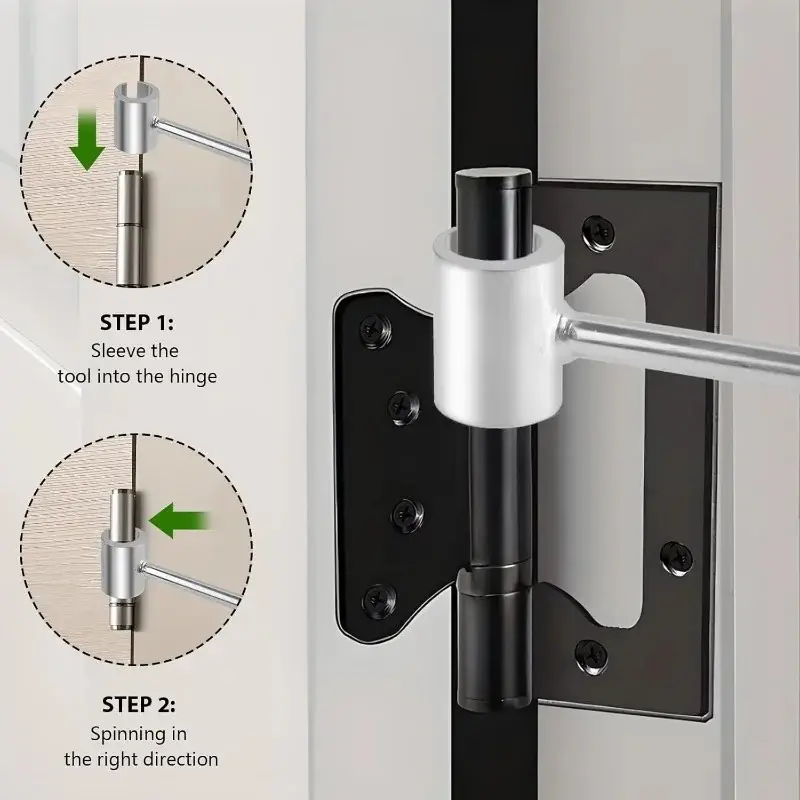 1pc Double Head Door Hinge Repair Spanner, Adjusting Door Hinge Wrench, Hinges Repair Wrenches, Spanners for Round Bolt, Hand Tools, Door Hardware