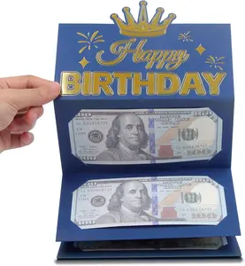 Birthday Money Envelope for Cash Gifts, Surprise Cash Envelope for Men Women Kids, Birthday Gift Card