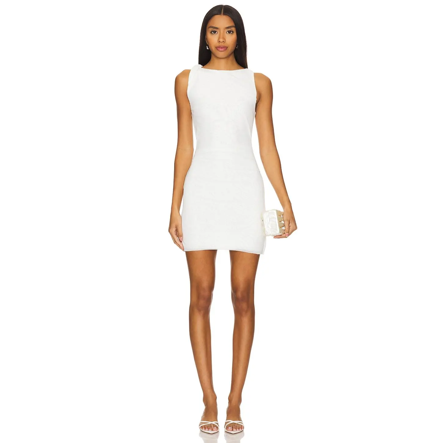 Bec + Bridge Sania Asymmetrical Mini Dress in White