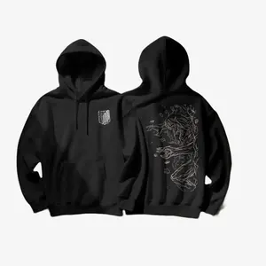 Attack on Titan Anime Acid Oversize Hoodie Eren Jeager Anime Tee Gift For Him, Trendy Best Gift SS
