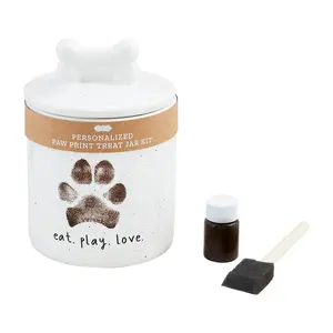 Mud Pie Paw Print Treat Jar