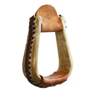 Economy Youth Rawhide Western Stirrups