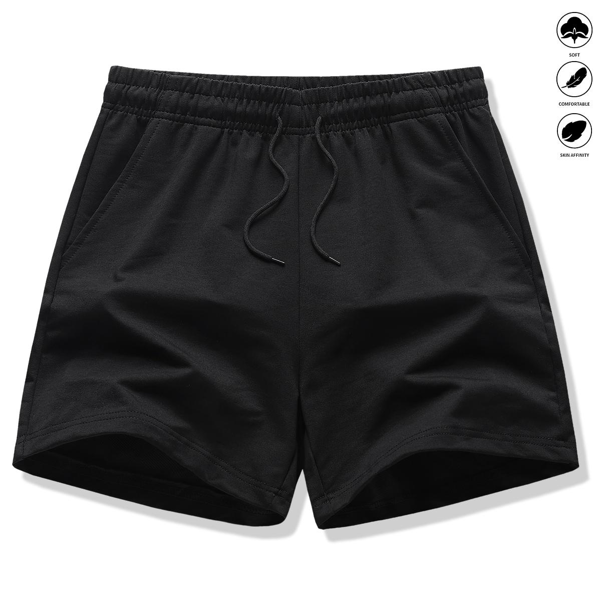 Women’s athletic casual shorts, 2-pack; drawstring, elastic waistband, solid color; suitable for outdoor sports, fitness, and casual wear; women’s shorts