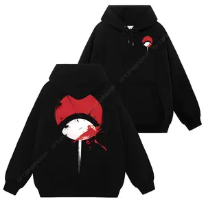 [Uchiha Fashion] Limited Uchiha Sharingan Logo - Naruto Shippuden #33 Hoodie T-Shirt Sweatshirt, Retro Vintage Unisex Graphic 90s Cotton, Gift For Wibu, Anime Manga Y2K Streetwear
