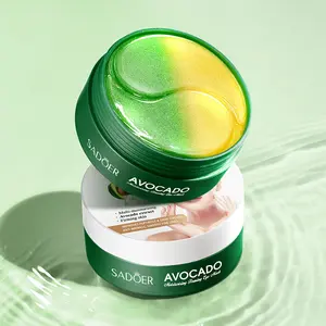 Avocado Under Eye Patches - 60 Pcs Eye Mask for Dark Circles, Puffiness & Wrinkles with Moisturizing Collagen Hyaluronic Acid - Comfort Skin Care Moisture Moisturize Moisturizer Hydrate